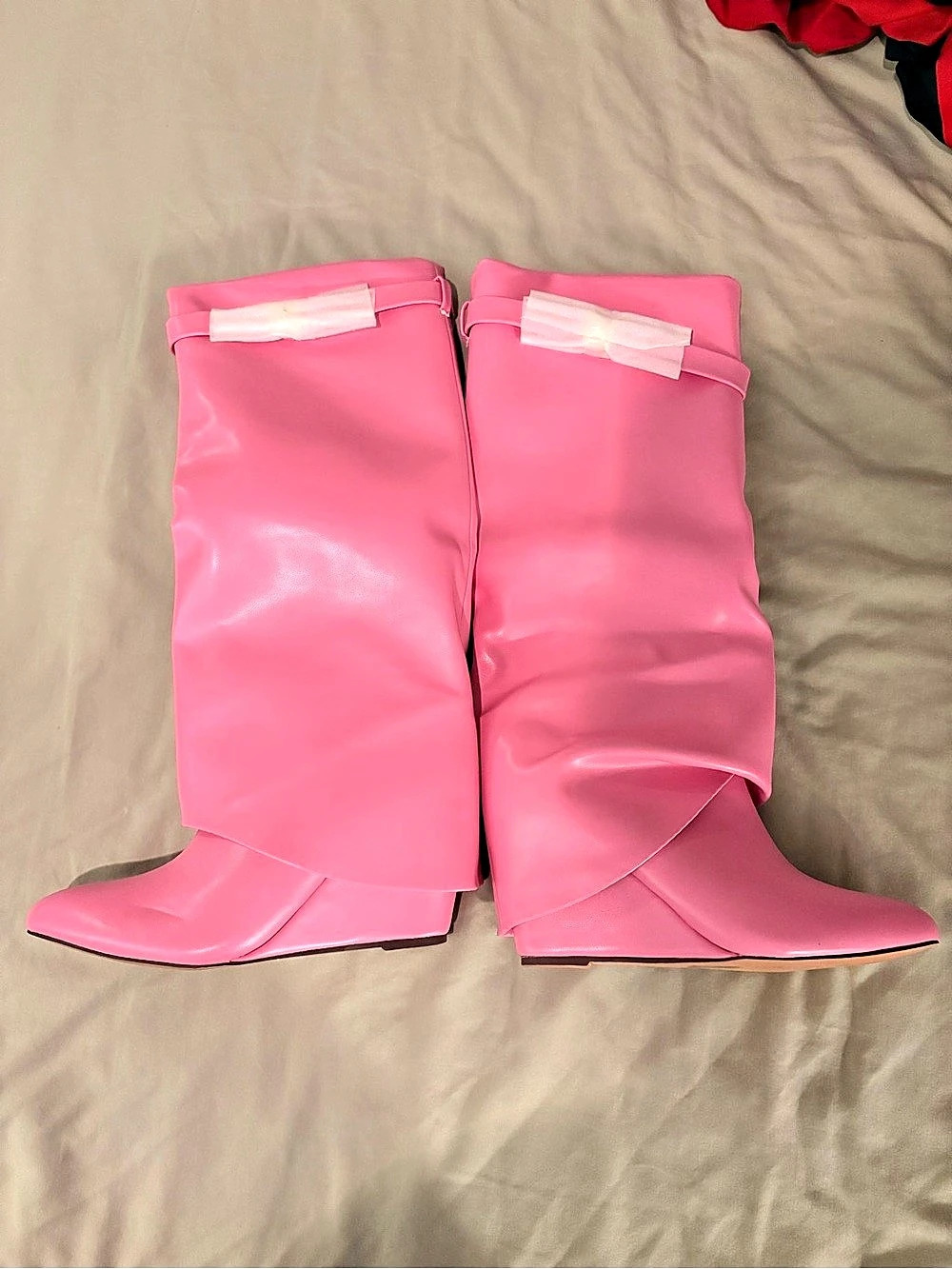 Pink Tall Boots Like New